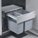 Hailo Tandem 30 S Kitchen Recycling and Waste Bin in light grey, pull-out from cabinet