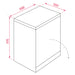 Dimensional Drawing of Integrated Dishwasher