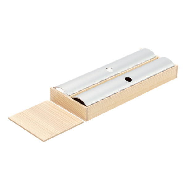 Twin roll holder, natural oak