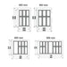 Dimensional drawing for classico 500 non-slip cutlery tray
