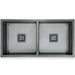 Squareline Double Bowl Sink - Linen