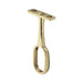 Rail Centre support for Wardrobe Profile brass plated