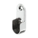 Silver Painted Rail End Support for Oval Wardrobe Rail
