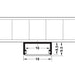 Tech Drawing for Aluminium Profile for Surface Mounted Strip Lights