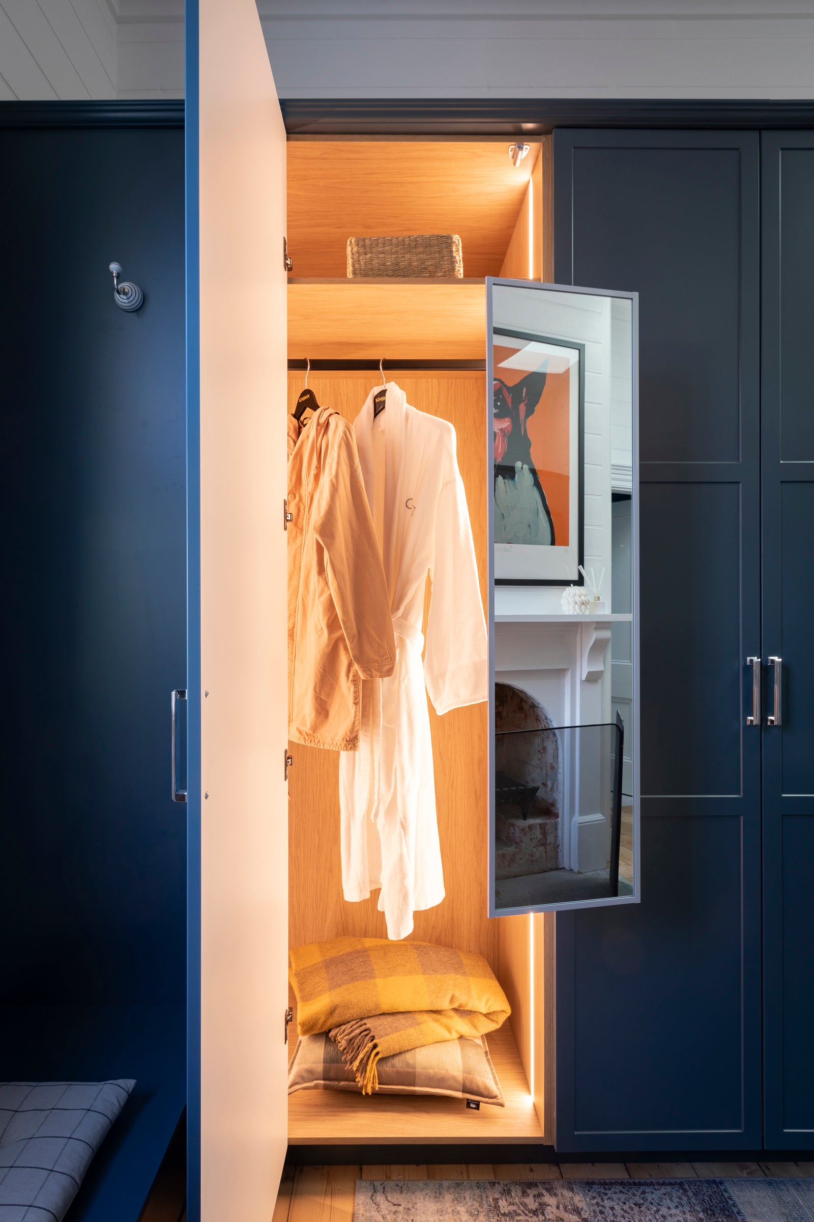 Create your dream wardrobe with clever storage ideas.