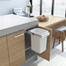 Hideaway Waste Bin Compact Soft-Close 1x20 Ltr Door Pull