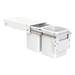 Hideaway Waste Bin Compact Soft-Close 2x13 Ltr Door Pull