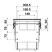 Hideaway Waste Bin Compact Soft-Close 2x13 Ltr Door Pull