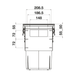 Hideaway Waste Bin Compact Soft-Close 2x16 Ltr Door Pull