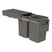 Hideaway Waste Bin Compact Soft-Close 2x16 Ltr Door Pull