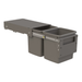 Hideaway Waste Bin Compact Soft-Close 2x15 Ltr Door Pull