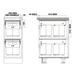 Hideaway Waste Bin Compact Soft-Close 2x15 Ltr Hande Pull