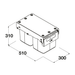 Hideaway Waste Bin Compact Soft-Close 2x15 Ltr Hande Pull