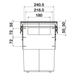 Hideaway Waste Bin Compact Soft-Close 2x20 Ltr Door Pull