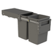 Hideaway Waste Bin Compact Soft-Close 2x20 Ltr Door Pull