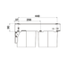 Hideaway Waste Bin Compact Soft-Close 2x35 Ltr (Door Pull)