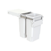 Hideaway Waste Bin Compact Soft-Close 2x35 Ltr (Door Pull)