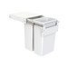 Hideaway Waste Bin, Compact Soft-Close, 2x40 Ltr, Door Pull