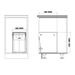 Hideaway Waste Bin Compact Soft-Close 1x20 Ltr Floor Mounted, Handle Pull