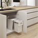 Hideaway Waste Bin Compact Soft-Close 1x20 Ltr Floor Mounted, Handle Pull