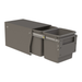 Hideaway Waste Bin Compact Soft-Close 2x15 Ltr Floor Mounted, Door Pull