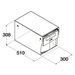 Hideaway Waste Bin Compact Soft-Close 2x15 Ltr (Floor Mount, Handle Pull)