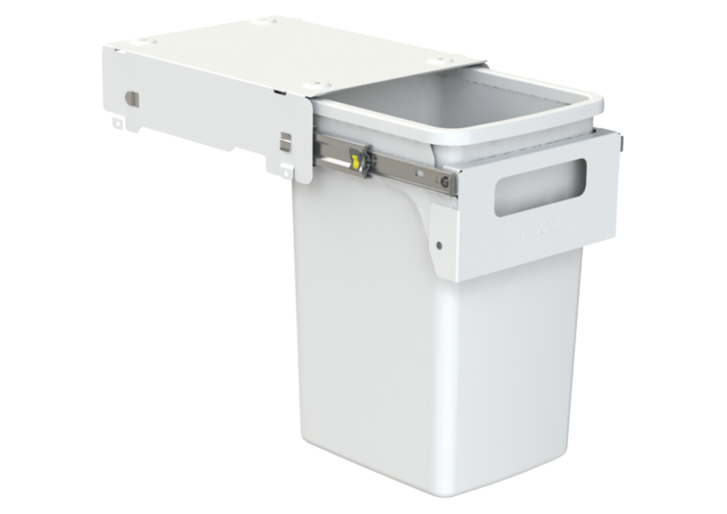 Hideaway Waste Bin Compact Soft-Close 1x20 Ltr Door Pull