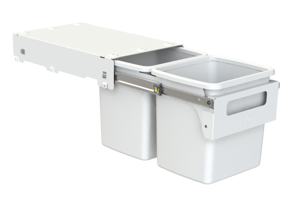 Hideaway Waste Bin Compact Soft-Close 30 Ltr (2 x 15) Capacity