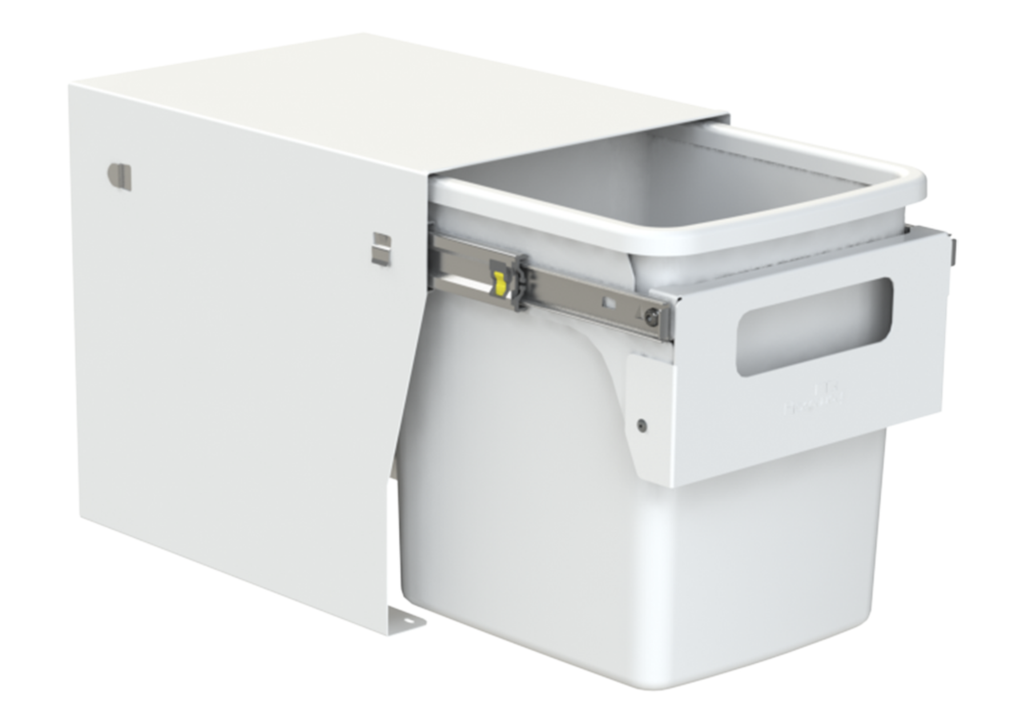 Hideaway Waste Bin Compact Soft-Close 1x15 Ltr (Handle Pull)