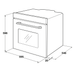 Häfele 60cm 5 Function Oven