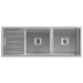 Squareline Double Bowl Sink and Drainer