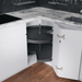 Carousel 270° Corner Unit, Rotating Tray Axle Mounted, Arena Pure
