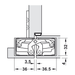 Door Hinge Concealed TE640 3D, 3D Adjustable