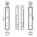 Door Hinge Concealed TE640 3D, 3D Adjustable