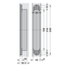 Door Hinge Concealed TE640 3D, 3D Adjustable