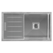Häfele Squareline Sink, Single bowl with Drainer