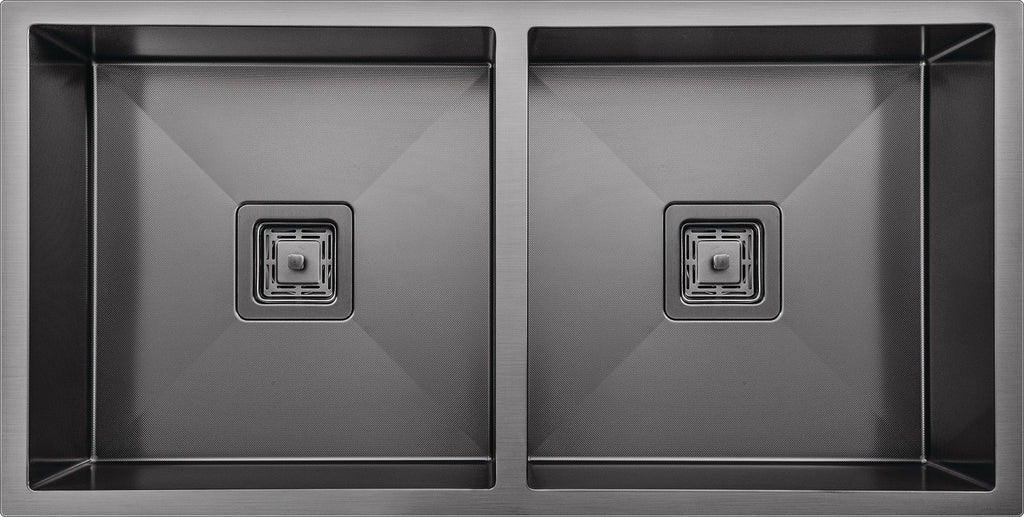 Häfele Squareline Sink, Double Bowl Capacity, 2 x 32 Litres