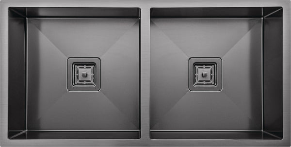 Häfele Squareline Sink, Double Bowl Capacity, 2 x 32 Litres