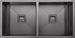 Häfele Squareline Sink, Double Bowl Capacity, 2 x 32 Litres