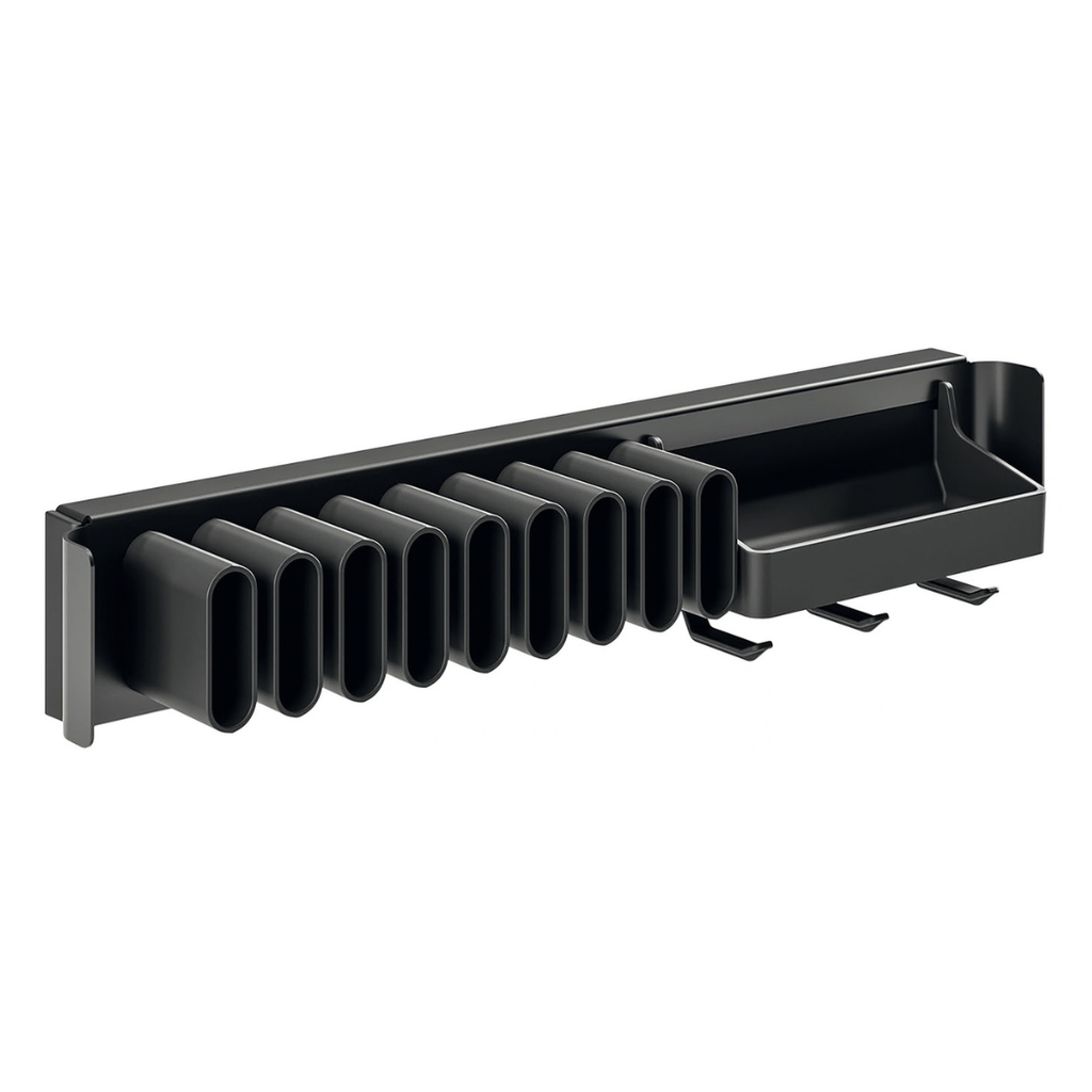 Conero Belt and Tie Rack, Fixed Black, 2 Version