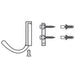 Drawing of Coat Hook and Mounting to wall