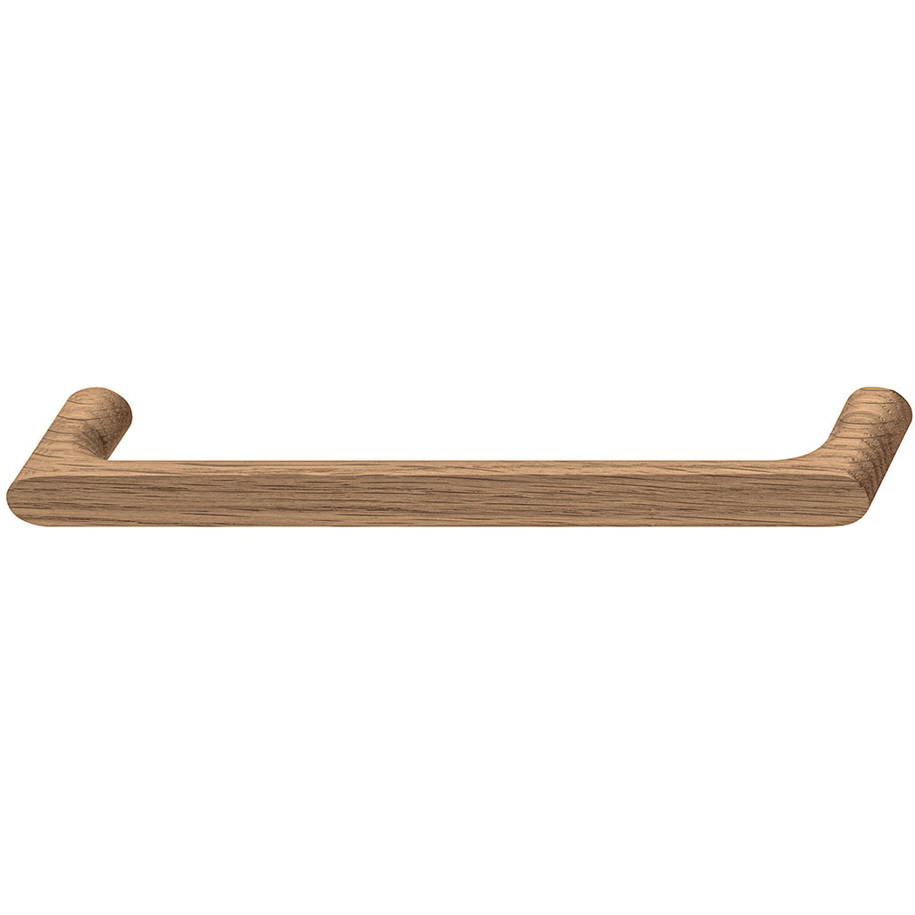 Timber Furniture Handle in Ash Black Stained or Oak Natural Lacquered, 35 Height