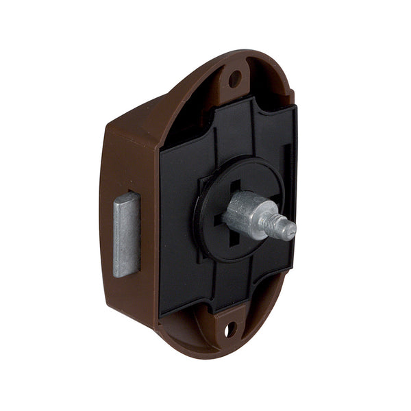 Push Button Lock Brown