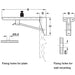 Dimensional Drawing of Folding Bracket - Hebgo