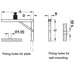 Dimensional Drawing of Adjustable Folding Bracket