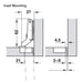 Inset Mounting Hafele 94º Mini Series 400 Hinges