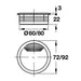 Dimensional Drawing of Cable Management Spring Loaded Top