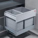 Light grey hidden recycling and waste kitchen bin, Hailo Tandem 30 S