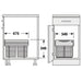 Specs for Hailo Tandem 34 Rubbish and Recycling pull-out bin, For carcase with min. width 400 mm, base mounted behind hinged door