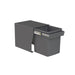 Hideaway wastebin 1 x 15L, Cinder